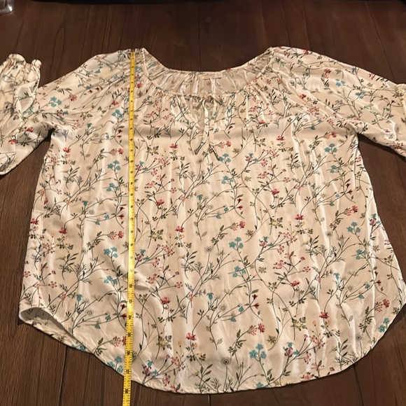 Just Living Botanical Bohemian Floral Print Tunic Top - Picture 6 of 7